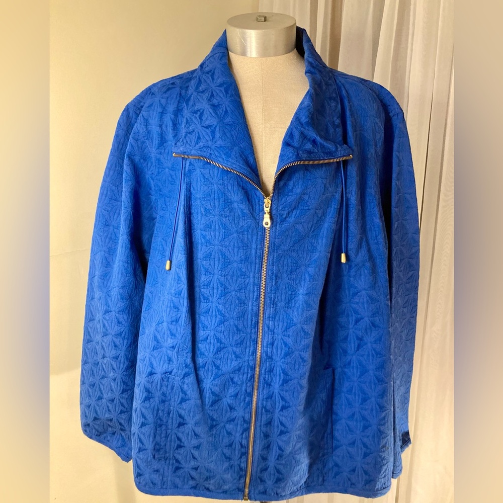 Ruby Road Womens Plus-sized Zip Up Jacket